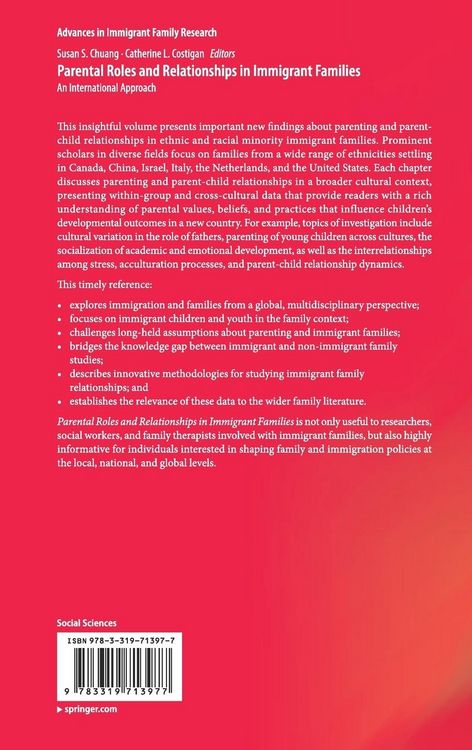Produktbild: Parental Roles and Relationships in Immigrant Families