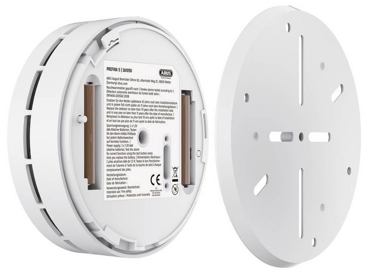 Produktbild: ABUS PREFIRA Basic Rauchwarnmelder (&Oslash; x H) 110mm x 36mm