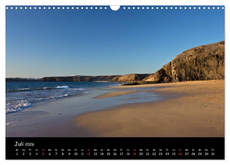 Produktbild: Lanzarote - Insel der Vulkane (Wandkalender 2026 DIN A3 quer), CALVENDO Monatskalender