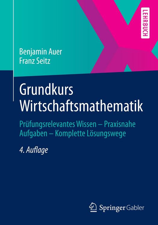 Produktbild: Grundkurs Wirtschaftsmathematik