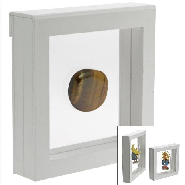 Produktbild: 3-D-Schweberahmen wei&szlig;, 13 cm
