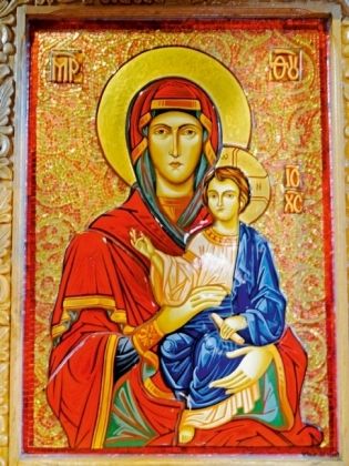 Produktbild: CALVENDO Puzzle Madonna mit Kind, Biserica Curtea Veche, Verk&uuml;ndigungskirche | 1000 Teile Lege-Gr&ouml;&szlig;e 64x48cm Foto-Puzzle f&uuml;r gl&uuml;ckliche Stunden