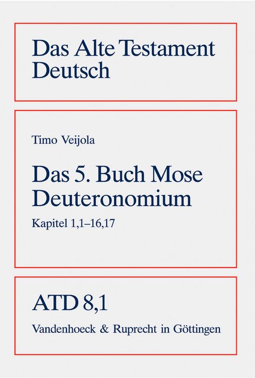 Produktbild: Das f&uuml;nfte Buch Mose (Deuteronomium)