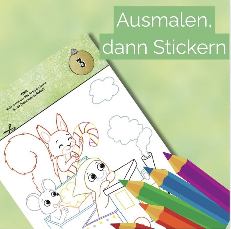 Produktbild: Diamond-Sticker-Adventskalender