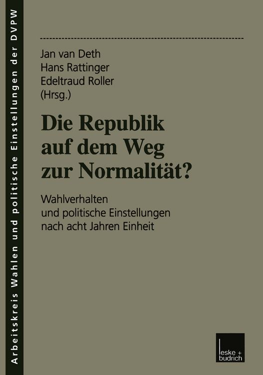 Produktbild: Die Republik auf dem Weg zur Normalit&auml;t?