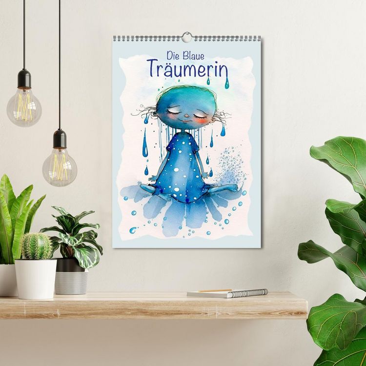Produktbild: Die Blaue Tr&auml;umerin (Wandkalender 2026 DIN A3 hoch), CALVENDO Monatskalender
