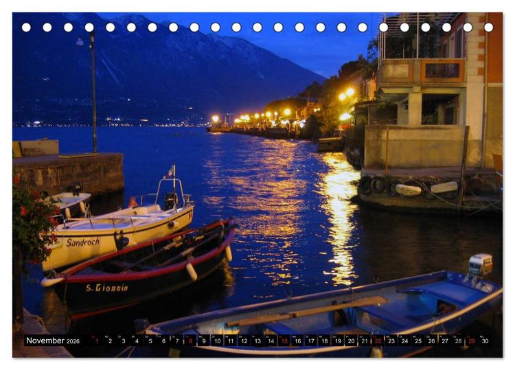 Produktbild: Romantisches Fernweh - Gardasee (Tischkalender 2026 DIN A5 quer), CALVENDO Monatskalender