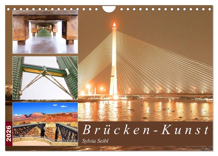 Produktbild: Br&uuml;cken - Kunst (Wandkalender 2026 DIN A4 quer), CALVENDO Monatskalender