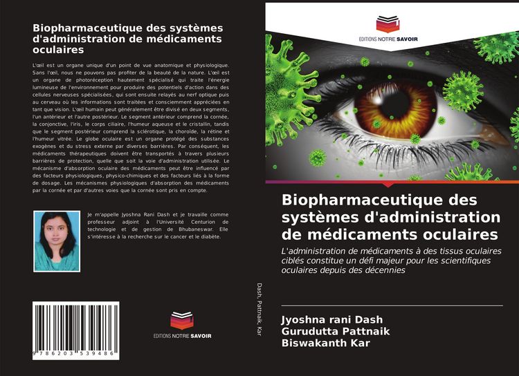 Produktbild: Biopharmaceutique des syst&egrave;mes d'administration de m&eacute;dicaments oculaires