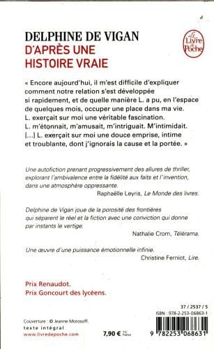 Produktbild: D'apr&egrave;s une histoire vraie