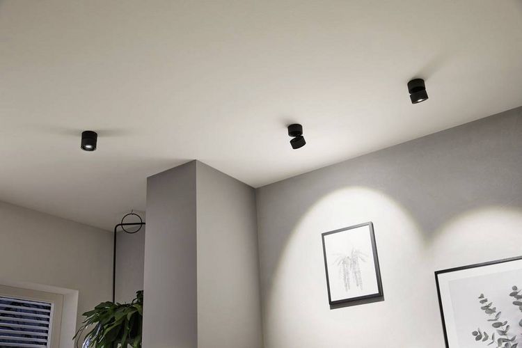 Produktbild: Paulmann 93371 Spircle LED-Aufbauleuchte LED LED fest eingebaut 8W Schwarz (matt)