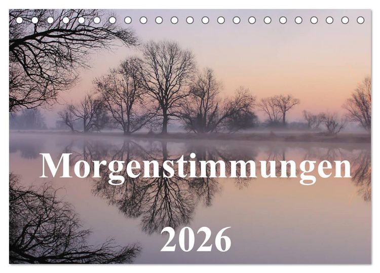 Produktbild: Morgenstimmungen 2026 (Tischkalender 2026 DIN A5 quer), CALVENDO Monatskalender