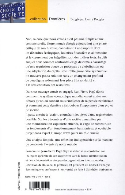 Produktbild: Penser l'apr&egrave;s-crise
