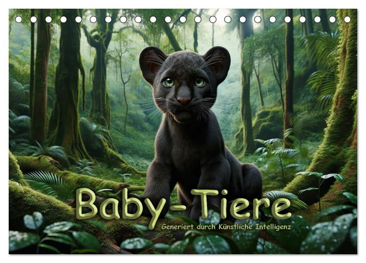 Produktbild: Baby-Tiere (Tischkalender 2026 DIN A5 quer), CALVENDO Monatskalender