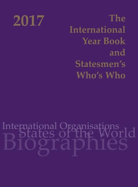Produktbild: International Year Book & Statesmen's Who's Who 2017