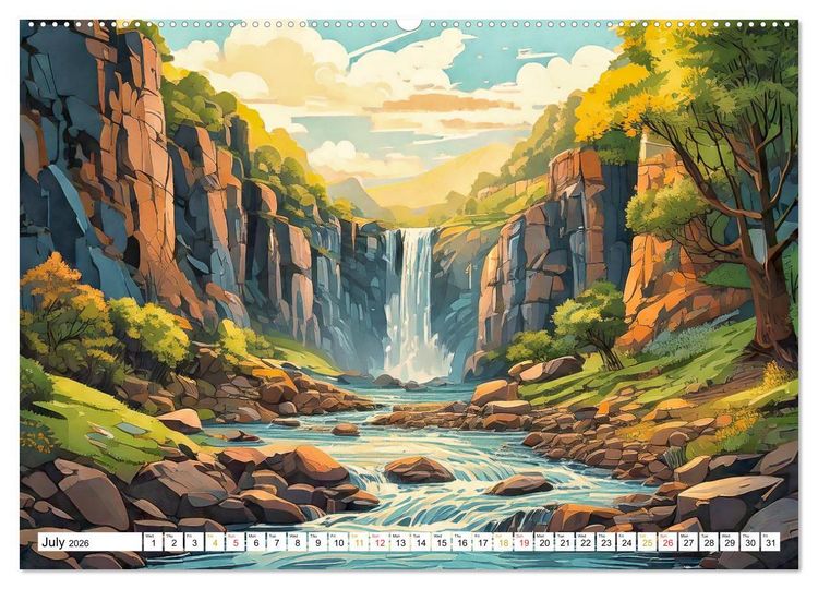 Produktbild: Braun, W: Peaceful Realms of Illustrated Landscapes (High Qu