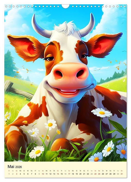 Produktbild: Bauernhof. Tierischer Humor auf dem Land (Wandkalender 2026 DIN A3 hoch), CALVENDO Monatskalender
