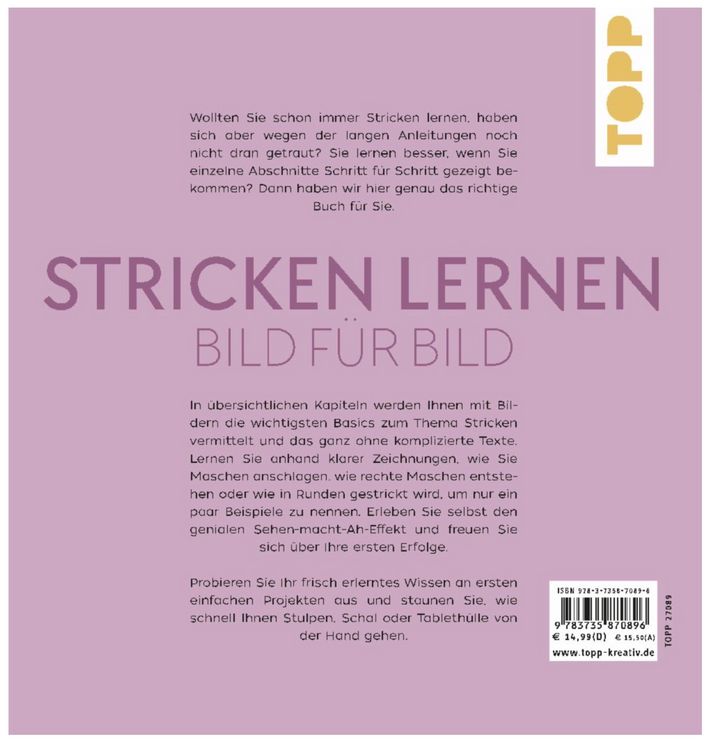 Produktbild: Stricken lernen Bild f&uuml;r Bild