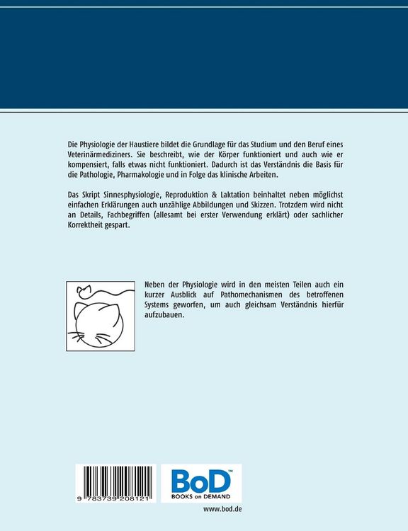 Produktbild: Sinnesphysiologie, Reproduktion & Laktation