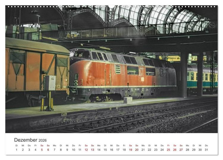 Produktbild: Deutsche Diesellokomotiven (hochwertiger Premium Wandkalender 2026 DIN A2 quer), Kunstdruck in Hochglanz