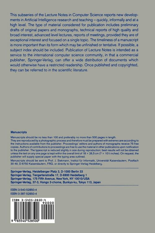Produktbild: Knowledge Based Computer Systems