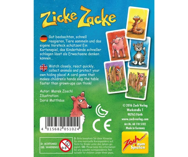 Produktbild: Zicke Zacke Kartenspiel