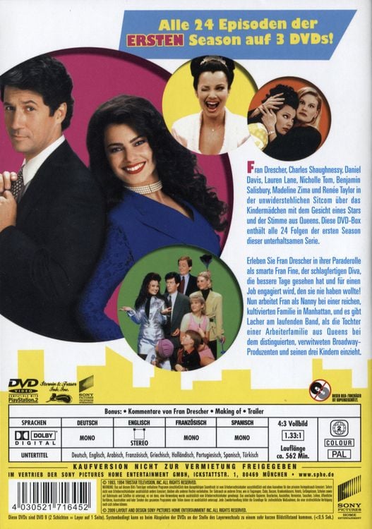 Produktbild: Die Nanny - Season 1 [3 DVDs] (M-Lock)