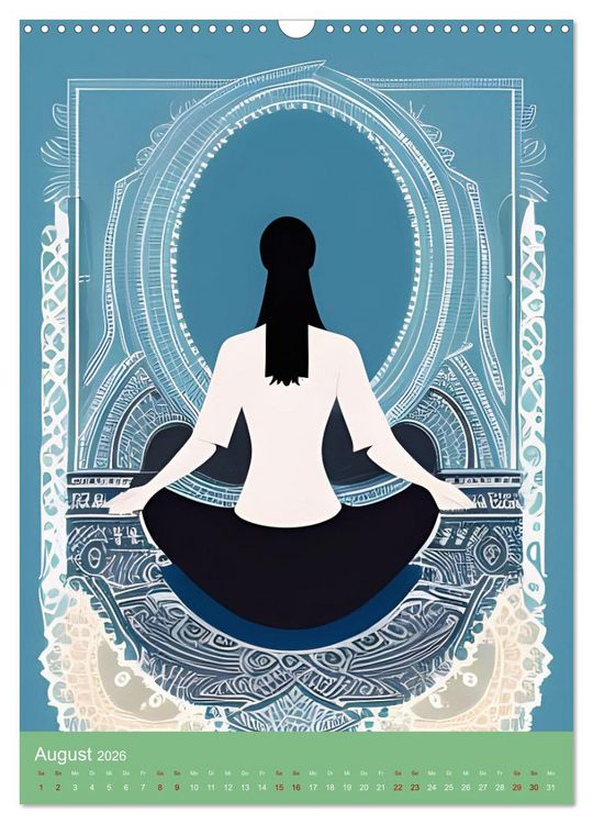 Produktbild: Meditation verbindet (Wandkalender 2026 DIN A3 hoch), CALVENDO Monatskalender