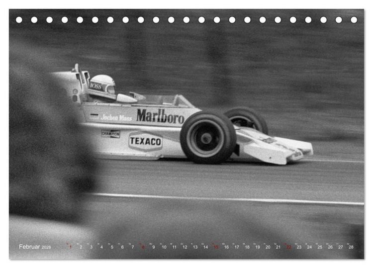 Produktbild: Grand Prix - Formel-Rennen 1972-1977 (Tischkalender 2026 DIN A5 quer), CALVENDO Monatskalender