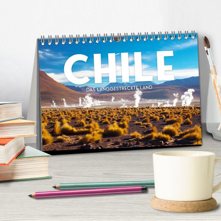 Produktbild: Chile - Das langgestreckte Land. (Tischkalender 2026 DIN A5 quer), CALVENDO Monatskalender
