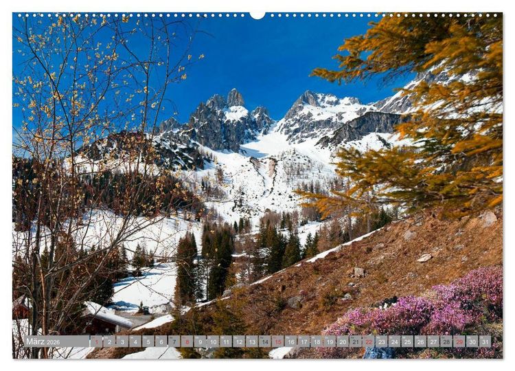 Produktbild: Die Bischofsm&uuml;tze im sch&ouml;nen Salzburger Land (hochwertiger Premium Wandkalender 2026 DIN A2 quer), Kunstdruck in Hochglanz