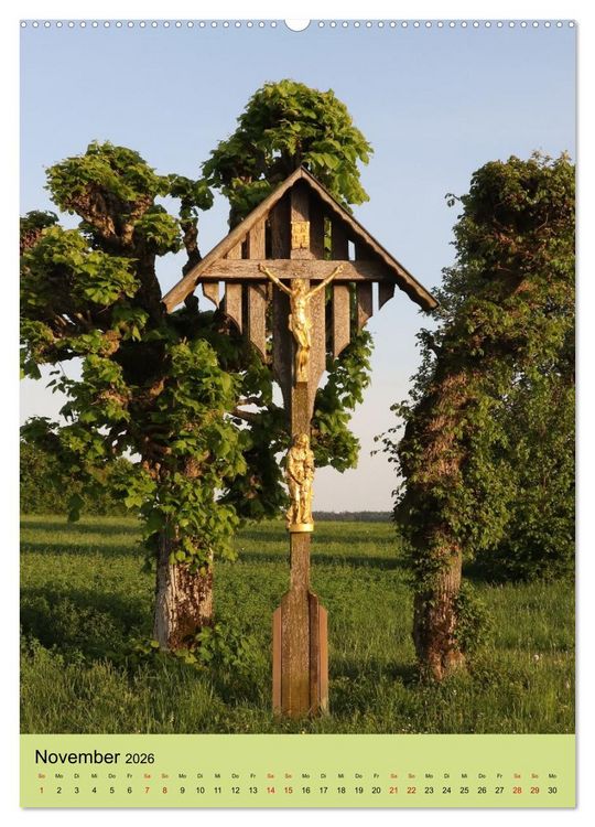 Produktbild: Wegkreuze - christliche Symbole am Wegesrand (Wandkalender 2026 DIN A2 hoch), CALVENDO Monatskalender