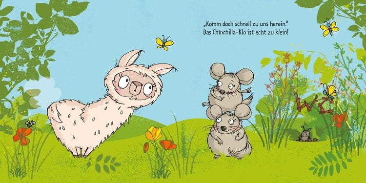 Das Alpaka muss Kacka