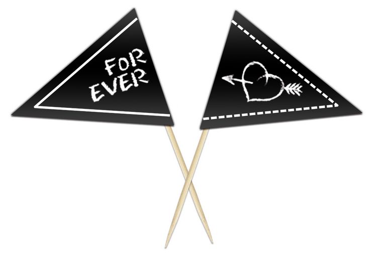 Produktbild: URSUS Blackboard Tafelfolie-Deko-Sticks