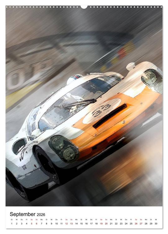 Produktbild: Faszination Rennsport (Wandkalender 2026 DIN A2 hoch), CALVENDO Monatskalender