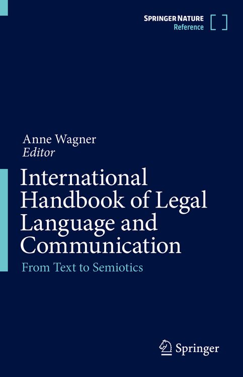 Produktbild: International Handbook of Legal Language and Communication