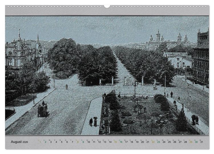 Produktbild: Hannover, alte Aufnahmen neu interpretiert. (Wandkalender 2026 DIN A2 quer), CALVENDO Monatskalender