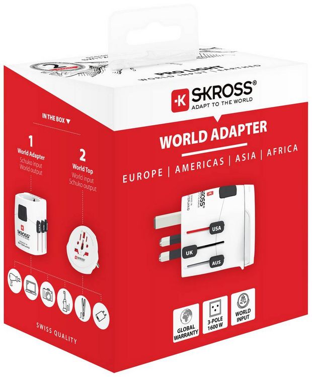 Produktbild: Skross 1103165 Reiseadapter Pro Light World