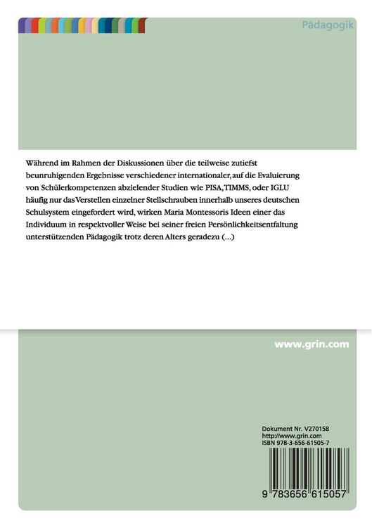 Produktbild: Mathematische Bildung nach Maria Montessori