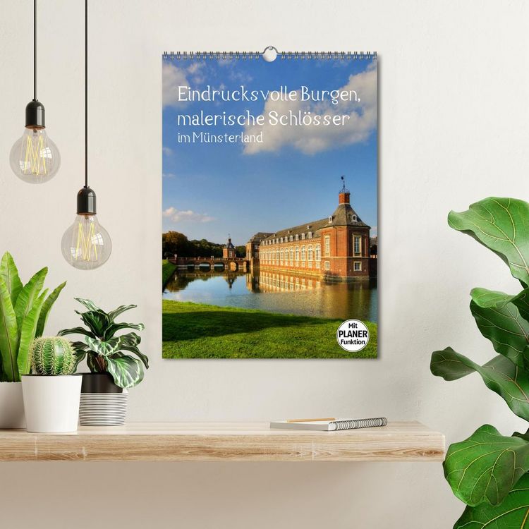 Produktbild: Eindrucksvolle Burgen, malerische Schl&ouml;sser im M&uuml;nsterland (Wandkalender 2026 DIN A3 hoch), CALVENDO Monatskalender