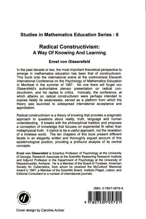 Produktbild: Radical Constructivism