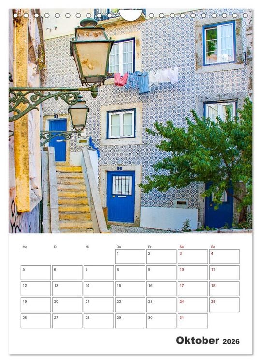 Produktbild: Lissabon - ein Traumreiseziel (Wandkalender 2026 DIN A4 hoch), CALVENDO Monatskalender