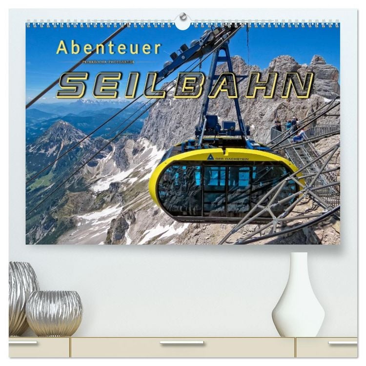 Produktbild: Abenteuer Seilbahn (hochwertiger Premium Wandkalender 2026 DIN A2 quer), Kunstdruck in Hochglanz