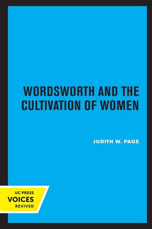 Produktbild: Wordsworth and the Cultivation of Women