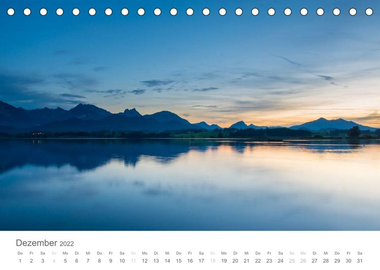 Produktbild: Alpine Seelandschaften (Tischkalender 2022 DIN A5 quer)