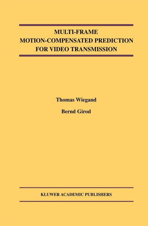 Produktbild: Multi-Frame Motion-Compensated Prediction for Video Transmission