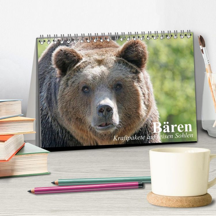 Produktbild: B&auml;ren. Kraftpakete auf leisen Sohlen (Tischkalender 2026 DIN A5 quer), CALVENDO Monatskalender