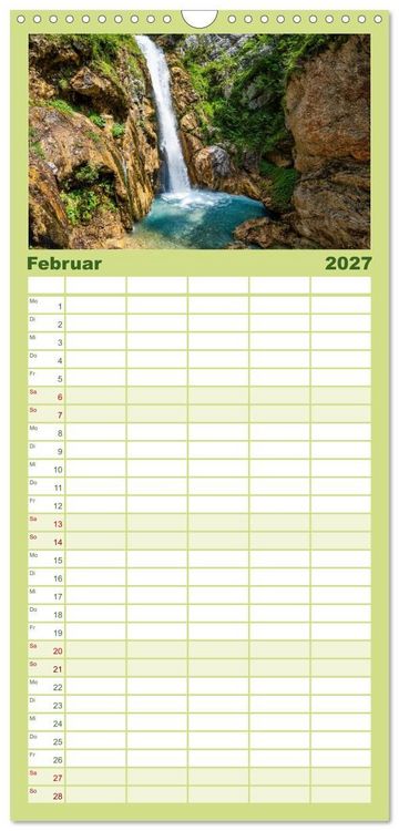Produktbild: Familienplaner 2027 - Rund um den W&ouml;rthersee in &Ouml;sterreich mit 5 Spalten (Wandkalender, 21 x 45 cm) CALVENDO