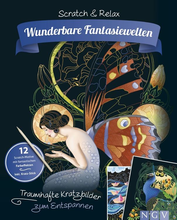 Produktbild: Wunderbare Fantasiewelten - Traumhafte Kratzbilder zum Entspannen