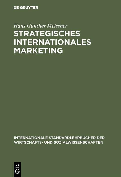Produktbild: Strategisches Internationales Marketing